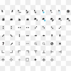 Ubuntu Cursors, HD Png Download - cursor icons png