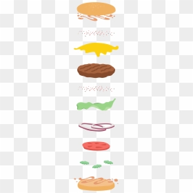 Burger Icon Exploded - Chocolate Cake, HD Png Download - burger icon png