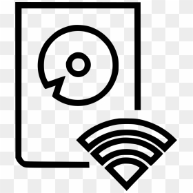 Hard Drive Hard Harddrive Wireless - Wireless Icon Png, Transparent Png - hard drive icon png