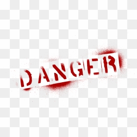 Danger Png Text, Transparent Png - danger icon png