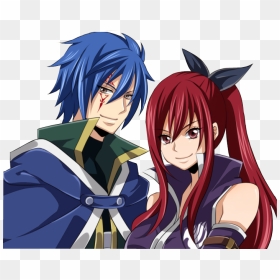 Fairy Tail Erza Et Jellal, HD Png Download - beaned png