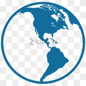 Free Png North And South America Icon Png Image With - Central And South America Icon, Transparent Png - world map icon png