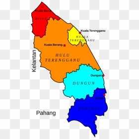 Map Of Terengganu, Malaysia Clip Arts - Map Terengganu Malaysia, HD Png Download - hulu icon png