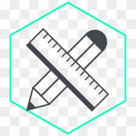 Graphic Design Services Icon, Pencil And Ruler - Journalist Icon Png, Transparent Png - ruler icon png