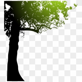 Silhouette Royalty Free Tree - Graphic Background Transparent Tree, HD Png Download - free tree png