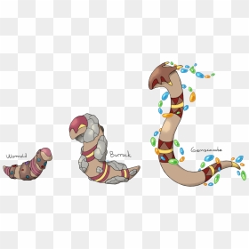 #155 Wormold wormling Pokemon - Cartoon, HD Png Download - dirt flying png