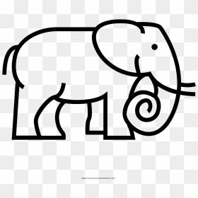 Elephant Coloring Page - Coloring Book, HD Png Download - coloring book png