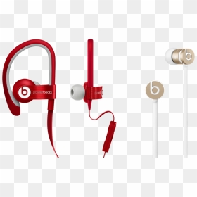Beats By Dr Dre - Powerbeats2 Red, HD Png Download - apple headphones png