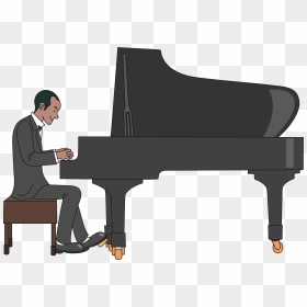 Male Pianist Clip Arts - Pianist Clipart, HD Png Download - piano icon png