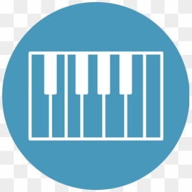 Transparent Piano Icon Png - Vinyl Piano Keys, Png Download - piano icon png