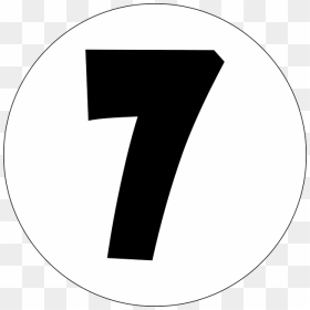 Number 7 Seven Number Vector Graphic Pixabay - Gambar Angka 7 Hitam Putih, HD Png Download - 7.png