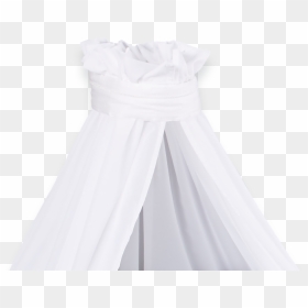 Drape Uniclolour White - Gown, HD Png Download - drape png