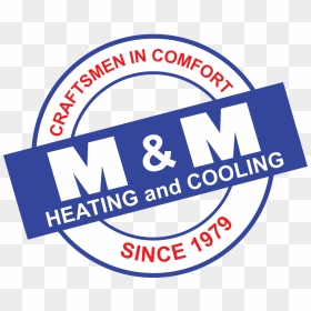 Transparent M Png - M&m Heating And Cooling Logo, Png Download - m.png