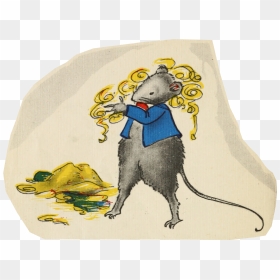 Little Gray Mouse - Cartoon, HD Png Download - mouse .png
