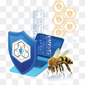 Secure Your Data & Apps In Fedhive - Honeybee, HD Png Download - hive png