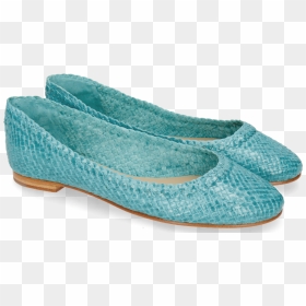 Ballet Pumps Kate 5 Woven Turquoise - Ballet Flat, HD Png Download - baby ballerina png