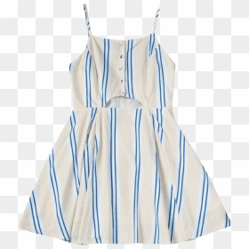 Dress Yellow Blue White Stripes Vintage Clothing Appare - Pattern, HD Png Download - blue stripes png
