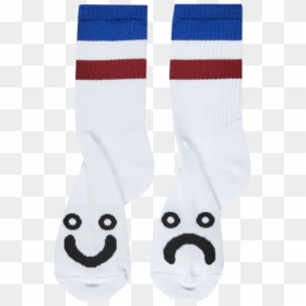 Polar Skate Happy Sad Stripes Socks, HD Png Download - blue stripes png