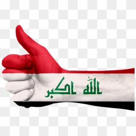 Hand Iraq Flag, HD Png Download - iraq flag png