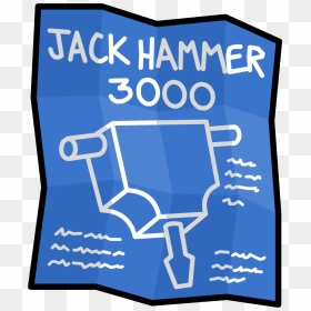 Club Penguin Rewritten Wiki, HD Png Download - jackhammer png