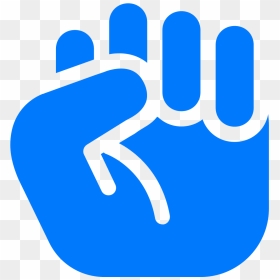 Clenched Fist Icon Download Clipart , Png Download - Fist Blue Png, Transparent Png - fist icon png