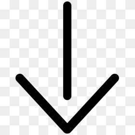 Arrow Down, HD Png Download - down arrow icon png