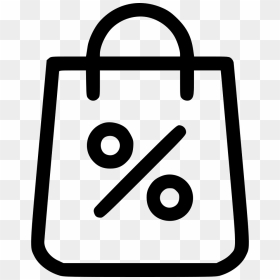 Shopping Bag Shop Discount Percent Sale Comments - Delivery Bag Icon Png, Transparent Png - bag icon png