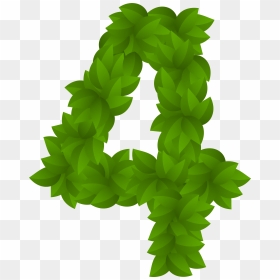 Number 4 Clipart Green, HD Png Download - four png
