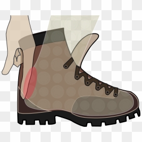 Hike Clipart Brown Boot - Hiking Boot, HD Png Download - hiking boots png