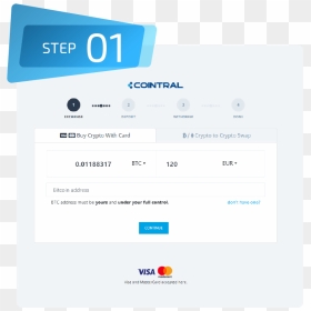 Buy Bitcoin With Credit Card, HD Png Download - continue button png