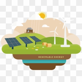 Renewable Energy Vector Png - Renewable And Pollution Free, Transparent Png - renewable energy png
