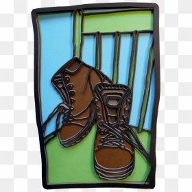 Hiking Boots Wip Paper-cutting - Sketch, HD Png Download - hiking boots png