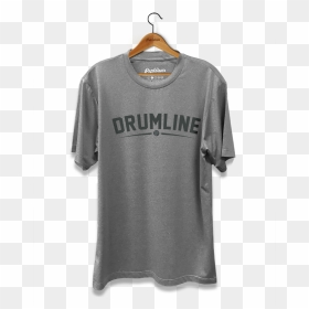 Drumline Grey T-shirt , Png Download - T Shirt In A Hanger Png, Transparent Png - drumline png