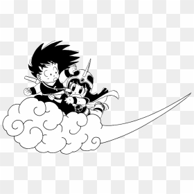 “goku And Chichi Plus Kintoun ” - Chi Chi E Goku Tatuagem, HD Png Download - chichi png