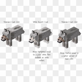 Wolf Coat Patterns Minecraft - Free To Use Wolf Pack Base, HD Png Download - minecraft wolf png