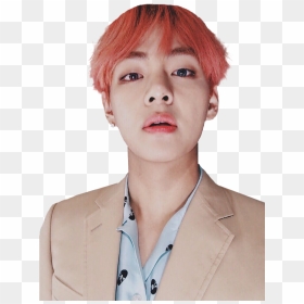 Transparent Red Hair Png - Bts V Snapchat Filter, Png Download - kim taehyung png