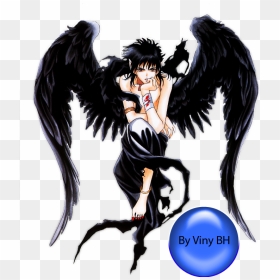 Anime Fallen Angel Drawing, HD Png Download - dark angel png