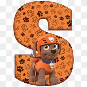 Paw Patrol Alphabet Letters, HD Png Download - paw patrol zuma png