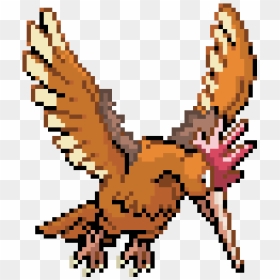 Fearow Pixel Art, HD Png Download - spearow png