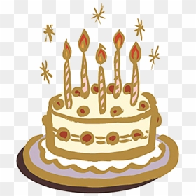 Hand Drawn Birthday Cake Png Download - Birthday Cake, Transparent Png - funnel cake png