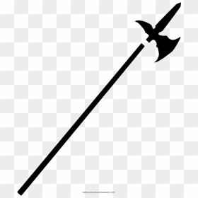 Halberd Coloring Page - Halberd Vector Png, Transparent Png - halberd png