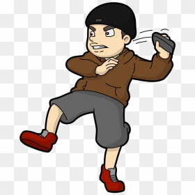 Empty Wallet Cartoon Png - Someone Throwing Something Cartoon, Transparent Png - throwing png