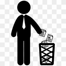 Business Man Throwing Papers - Person Reading Paper Icon, HD Png Download - throwing png