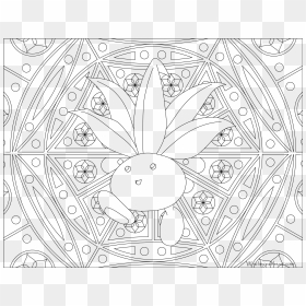 Oddish Pokemon - Mewtwo Pokemon Coloring Pages, HD Png Download - oddish png