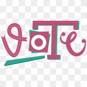 Vote Vote Flat Icon Vector Lettering Hand Lettering - Graphic Design, HD Png Download - vote icon png