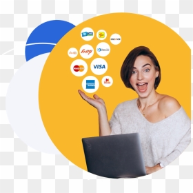 Sitting, HD Png Download - major credit cards png