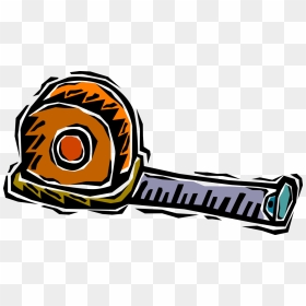 Vector Illustration Of Tape Measure Or Measuring Tape - Trena Cartoon Png, Transparent Png - tape vector png