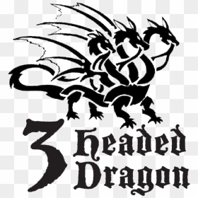 3 Headed Dragon - Three Headed Dragon Logo, HD Png Download - dragon age origins logo png