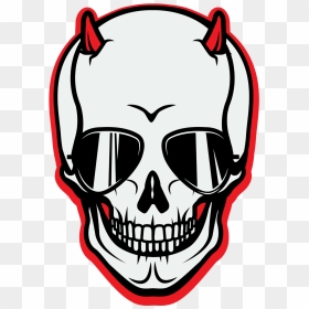 #skull #skulls #devil #demon #rock #metal #rockandroll - Logo Rocker Transparent, HD Png Download - demon skull png