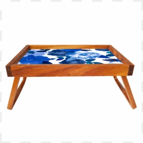 Charola De Servicio Con Patas Flores Azul Rey"  Class="lazyload - Coffee Table, HD Png Download - flores azules png